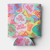 Candy Hearts V. 2.0 Dosenkühler (Vorderseite)