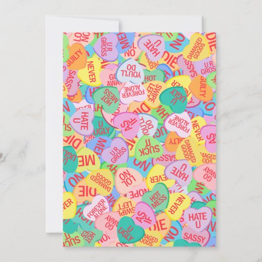 Candy Hearts V. 2.0 Einladung (Rückseite)