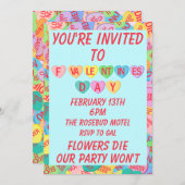 Candy Hearts V. 2.0 Einladung (Vorne/Hinten)