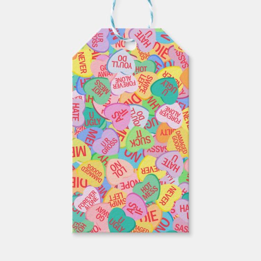 Candy Hearts V. 2.0 Geschenkanhänger (Vorderseite)