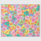 Candy Hearts V. 2.0 Geschenkpapier (Flach)