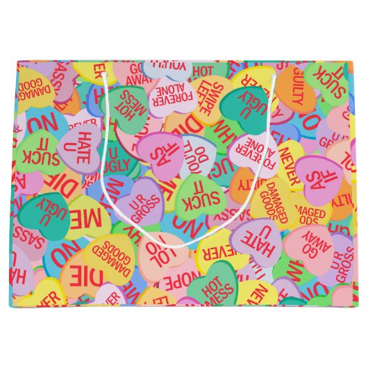 Candy Hearts V. 2.0 Große Geschenktüte (Vorderseite)