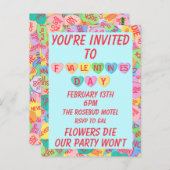 Candy Hearts V. 2.0 Postkarte (Vorne/Hinten)