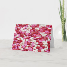 Candy Hearts Valentine Card Feiertagskarte