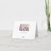 Candy Hearts Valentine Feiertagskarte (Rückseite)