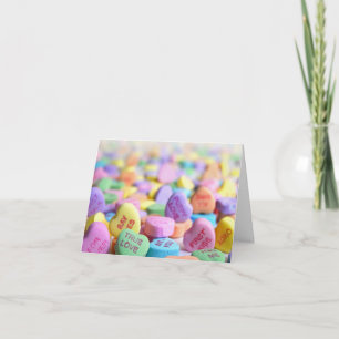 Candy Hearts Valentine Feiertagskarte