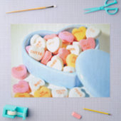 Candy Hearts Valentine Seidenpapier (Basteln)