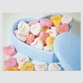 Candy Hearts Valentine Seidenpapier