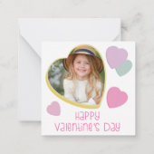 Candy Hearts Valentine's Day Card Foto Mitteilungskarte (Rückseite)