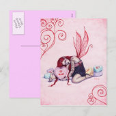 Candy Hearts Valentine's Day Fairy Postkarte (Vorne/Hinten)
