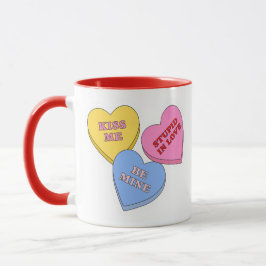Candy Hearts Valentine's day  Tasse