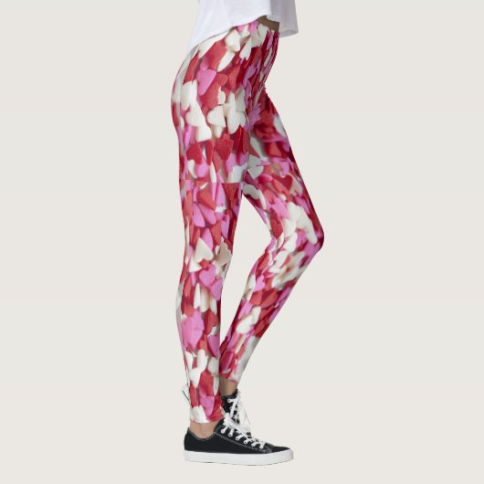 Candy Hearts Valentinstag Leggings (Rechts)