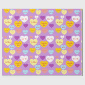 Candy Hearts Wrapping Paper Geschenkpapier (Flach)