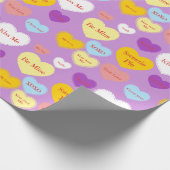 Candy Hearts Wrapping Paper Geschenkpapier (Ecke)