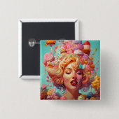 Candy Ice Cappella Santa Maria degli Angeli Button (Vorne & Hinten)