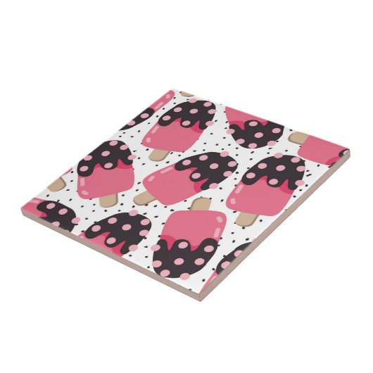 Candy Ice Cream Pattern Fliese (Seite)