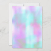 Candy Ink Liquid Marmor Pink Sweet 16 Einladung (Rückseite)