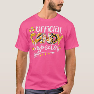 Candy Inspector Candy Corn Kids Halloween T-Shirt
