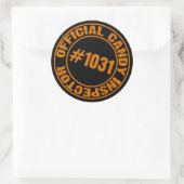 Candy Inspector Runder Aufkleber (Tasche)