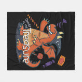 Candy ist mein Schatzdrache Fleecedecke (Vorderseite (Horizontal))