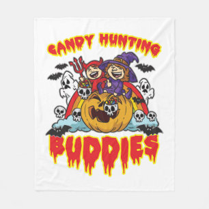 Candy Jagd Buddies Halloween Zwillingskostüm Fleecedecke