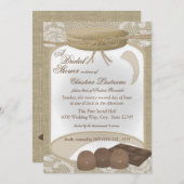 Candy Jar und Schokolade Brautparty Einladung (Vorne/Hinten)