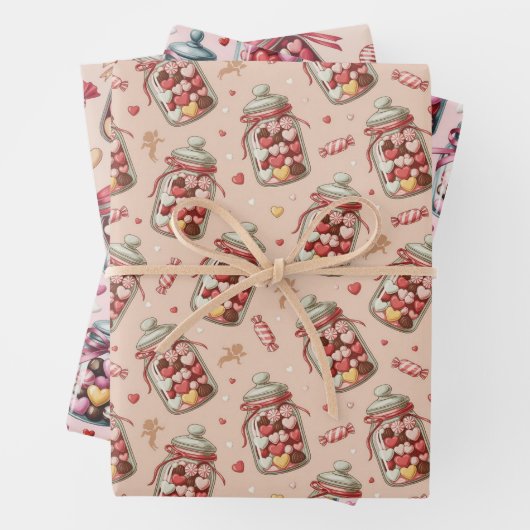 Candy jars and sweets geschenkpapier set (Beispiel)