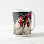 "Candy & Joe White Leghorn" B Kaffeetasse (VorderseiteRechts)