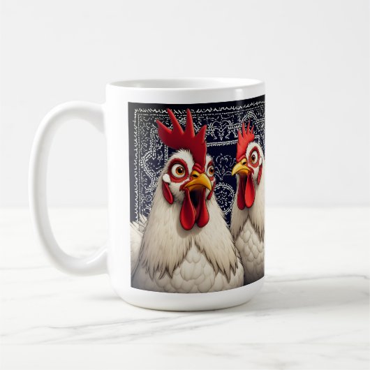 "Candy & Joe White Leghorn" B Kaffeetasse (Links)