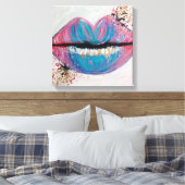 Candy Kiss Lips Leinwanddruck (Insitu (Schlafzimmer))