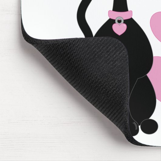 Candy Kitty in Liebe Mousepad (Ecke)