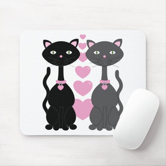 Candy Kitty in Liebe Mousepad (Mit Mouse)