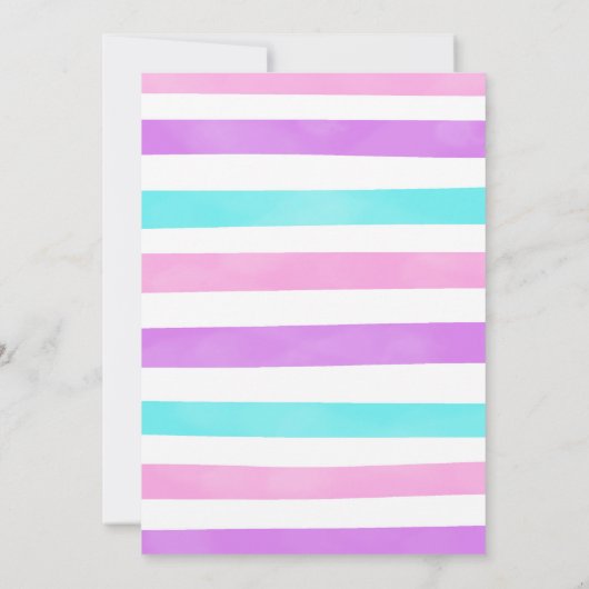 Candy Land Birthday Einladung (Rückseite)