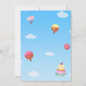 Candy Land Birthday Einladung (Rückseite)