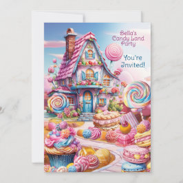 Candy Land Birthday Einladung Whimsical