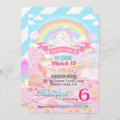 Candy Land Birthday Einladungen (Vorne/Hinten)