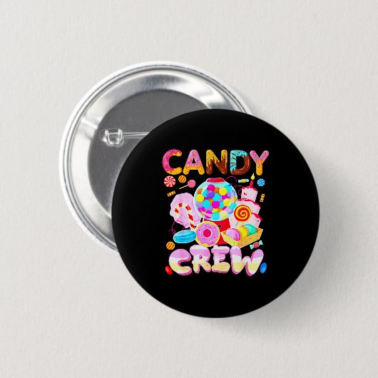 Candy Land Candy Crew Party Halloween Costumes Adu Button (Vorne & Hinten)