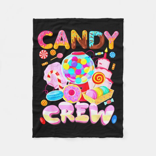 Candy Land Candy Crew Party Halloween Costumes Adu Fleecedecke (Vorderseite)
