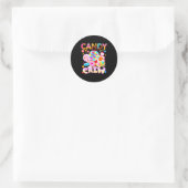 Candy Land Candy Crew Party Halloween Costumes Adu Runder Aufkleber (Tasche)