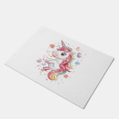 Candy Land Einhorn (1) Fußmatte (Schrägansicht)