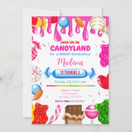 Candy Land Einladung