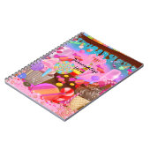 Candy Land Fantasy Cupcakes & Sweet Candy Theme Notizblock (Linke Seite)