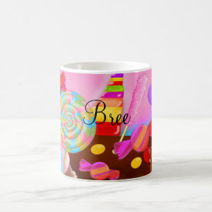 Candy Land Fantasy Cupcakes und süße Candy individ Kaffeetasse