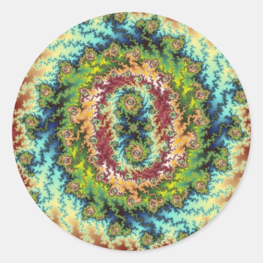 Candy Land - Fraktal Sticker (Vorderseite)