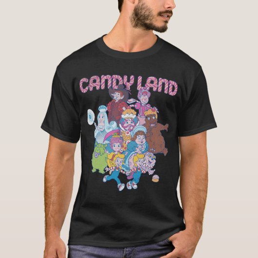 Candy Land Game Characters Shot Logo T-Shirt (Vorderseite)