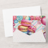 Candy Land Geburtstagsparty Einladung Tearaway UAW (Rückseite)