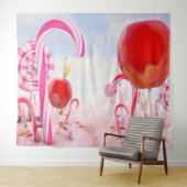 Candy Land Girl Party Hintergrund Wandteppich (Beispiel (Horizontal))