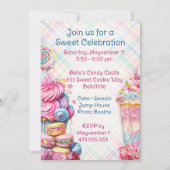 Candy Land House Einladung zum Geburtstag (Rückseite)