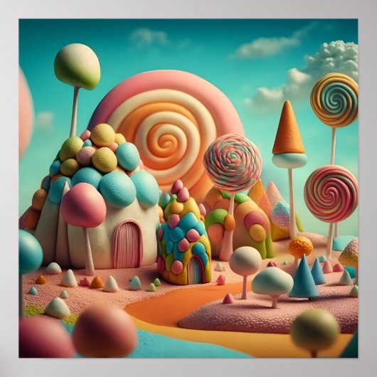 Candy Land Houses Poster (Vorne)