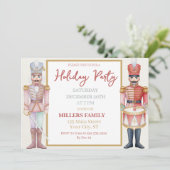 Candy Land Nussknacker Weihnachtsfeier Feiertagskarte (Stehend Vorderseite)